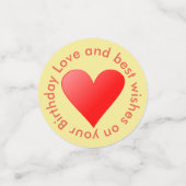 Confettis Fête d'anniversaire pour enfant (Petit recto)