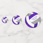 Confettis fête d'anniversaire violet gris girly (Devant)