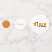 Confettis Fête de Bébé Fille Âne Orange (Devant)