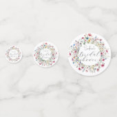 Confettis Fête de jardin française fleurs douche de mariée (Devant)