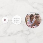 Confettis Fête de mariage floral en fleurs (Derrière)