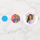 Confettis Fête de Remise de Diplômes Photo Tropical Aloha (Devant)