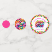 Confettis Fête de Remise de Diplômes Photo Tropical Aloha (Derrière)