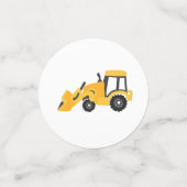 Confettis Fête des camions de construction (Petit recto)