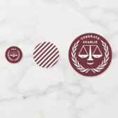 Confettis Fête des diplômes d'avocat (Derrière)