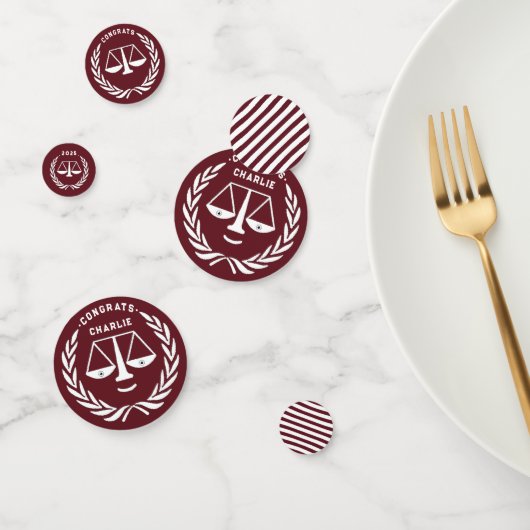 Confettis Fête des diplômes d'avocat (Groupe)