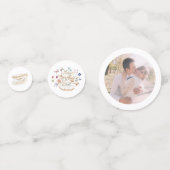 Confettis Fête des mariées de Tea Party fleur sauvage (Derrière)