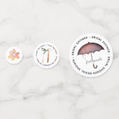 Confettis Fête des mariées de thème papillon (Devant)