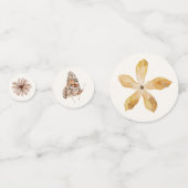 Confettis Fête des mariées Fleur sauvage Boho Fall (Derrière)