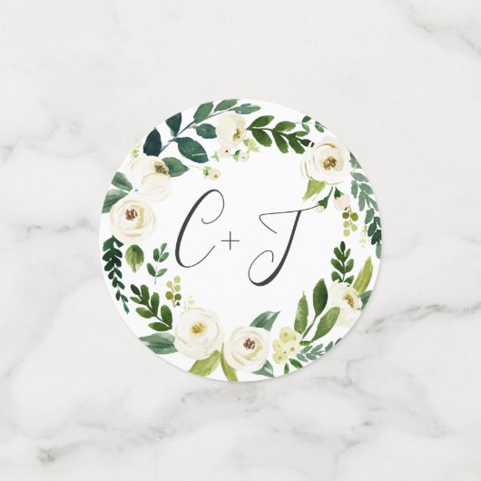 Confettis Fête des mariées florale de l'Albâtre (Petit recto)