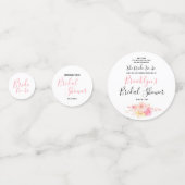 Confettis Fête des mariées florale simple (Derrière)