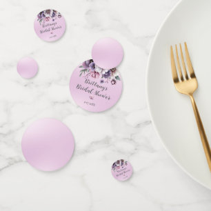 Confettis Fête des mariées Lavender Aquarelle Florale