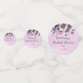 Confettis Fête des mariées Lavender Aquarelle Florale (Devant)