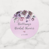 Confettis Fête des mariées Lavender Aquarelle Florale (Petit recto)