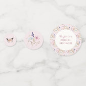 Confettis Fête des mariées Tea Party rose (Devant)