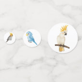 Confettis Fête des perroquets exotiques sauvages modernes (Derrière)