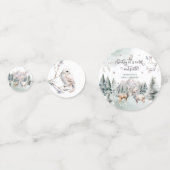 Confettis Fête d'hiver des cerfs de forêt (Devant)