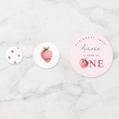 Confettis Fête du premier anniversaire de fraise (Derrière)