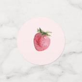 Confettis Fête du premier anniversaire de fraise (Petit recto)