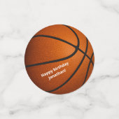 Confettis fête sportive de basket-ball (Petit recto)