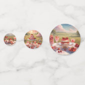 Confettis Fête Whimsical décadente de frégate de fraise (Devant)