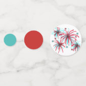 Confettis Fêtez ! 4 juillet Patriotic Rocket Pop Popsicle (Derrière)