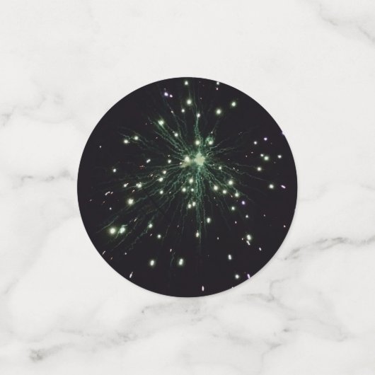 Confettis Feu vert étincelles (Petit recto)