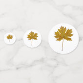 Confettis Feuilles d'automne aquarelle couleurs automne (Derrière)