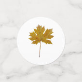 Confettis Feuilles d'automne aquarelle couleurs automne (Petit recto)