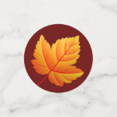 Confettis Feuilles d'automne, citrouille & fruits Thanksgivi (Petit recto)