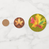 Confettis Feuilles d'automne et En vichy (Devant)