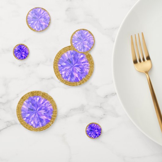 Confettis Février Tableau d'Améthyste de Birthstone (Groupe)