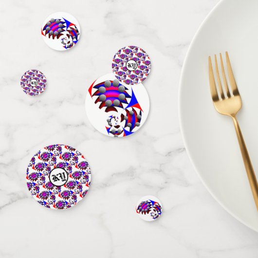 Confettis Fibonacci 'Fish Checker' par Kenneth Yoncich (Groupe)