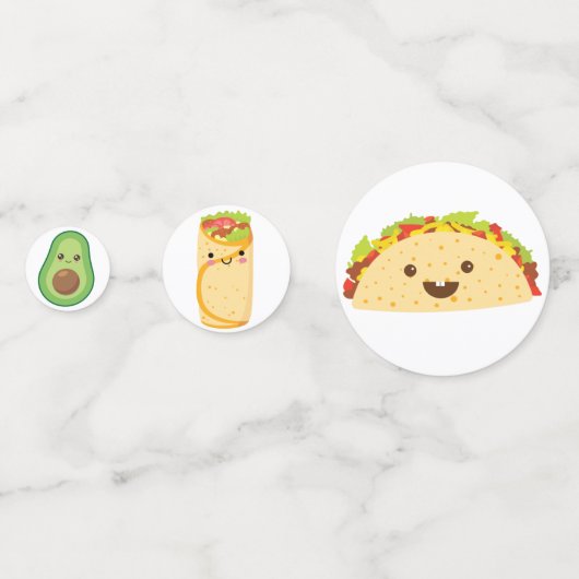 Confettis Fiesta Taco Bout" Une Table Bébée (Devant)