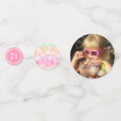 Confettis Fille Blush Rose N'Importe Quel Âge Anniversaire P (Derrière)