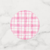 Confettis Fille rosée de la ferme d'animaux d'anniversaire (Petit recto)