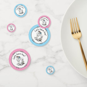 Confettis Fille Tea Party Bichon Frise Chien - mignon