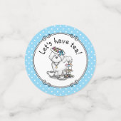 Confettis Fille Tea Party Bichon Frise Chien - mignon (Petit recto)