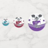 Confettis Filles de Cheerleading de Fête d'Anniversaire (Devant)