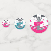 Confettis Filles de Cheerleading de Fête d'Anniversaire (Derrière)