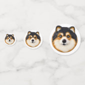 Confettis Finlandais Lapphund Chien 3D inspiré (Derrière)