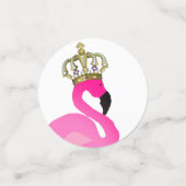 Confettis Flamant rose et Polka Dot Anniversaire Table Confe (Petit recto)