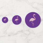 Confettis Flamant rose violet et rose (Devant)