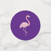 Confettis Flamant rose violet et rose (Petit recto)