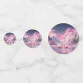 Confettis Flamingos dans un monde de rêve (Derrière)