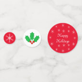 Confettis Flammes de neige de Noël & table de baies sèches C (Devant)