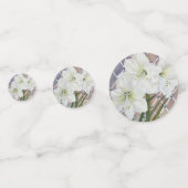 Confettis Fleur Amaryllis aux aquarelles (Devant)