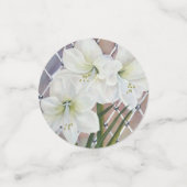 Confettis Fleur Amaryllis aux aquarelles (Petit recto)