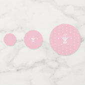 Confettis Fleur blanche Pastel rose Pâques (Devant)