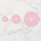 Confettis Fleur blanche Pastel rose Pâques (Derrière)